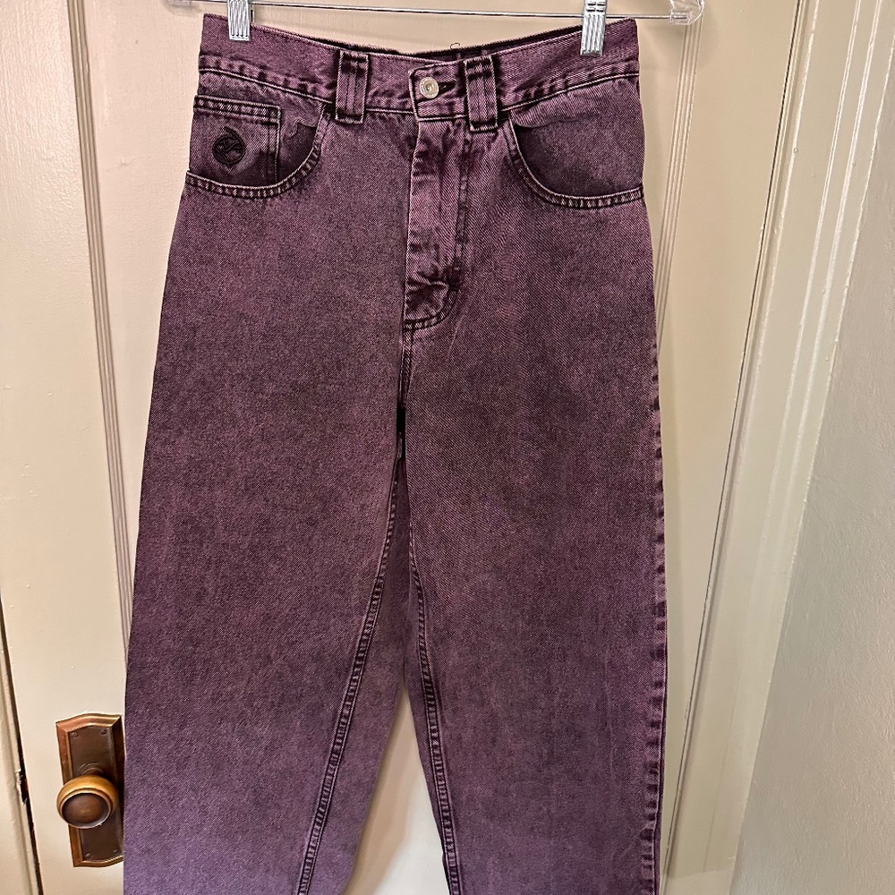Polar Skate Company, Big Boy purple/black denim, size XXS